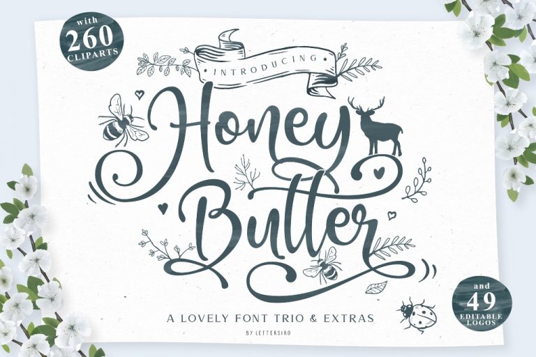 Honey Butter Font Trio