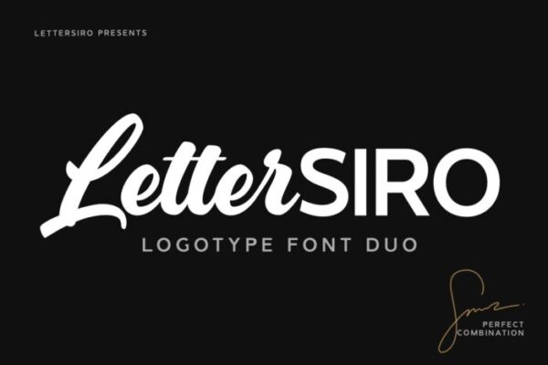 Lettersiro Font Duo - Logotype Font