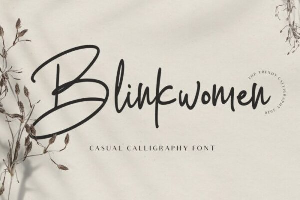 Blinkwomen Signature Font