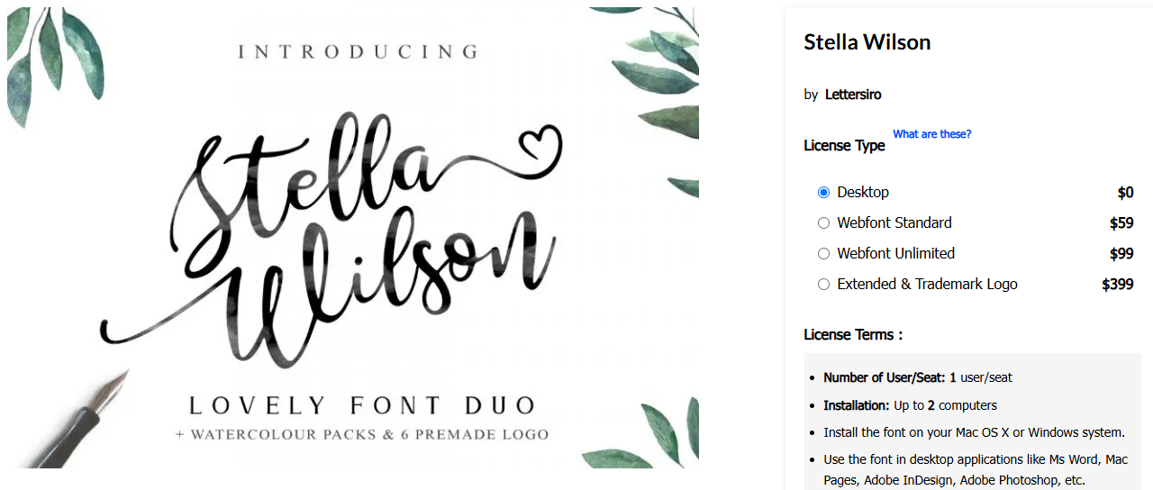 1. Stella Wilson (Free Personal)