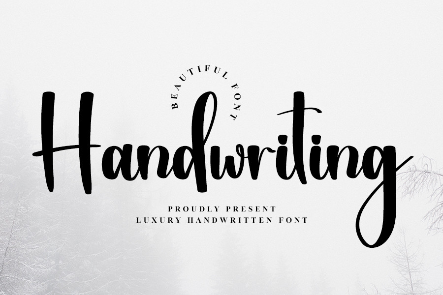 6. Handwritten Typography