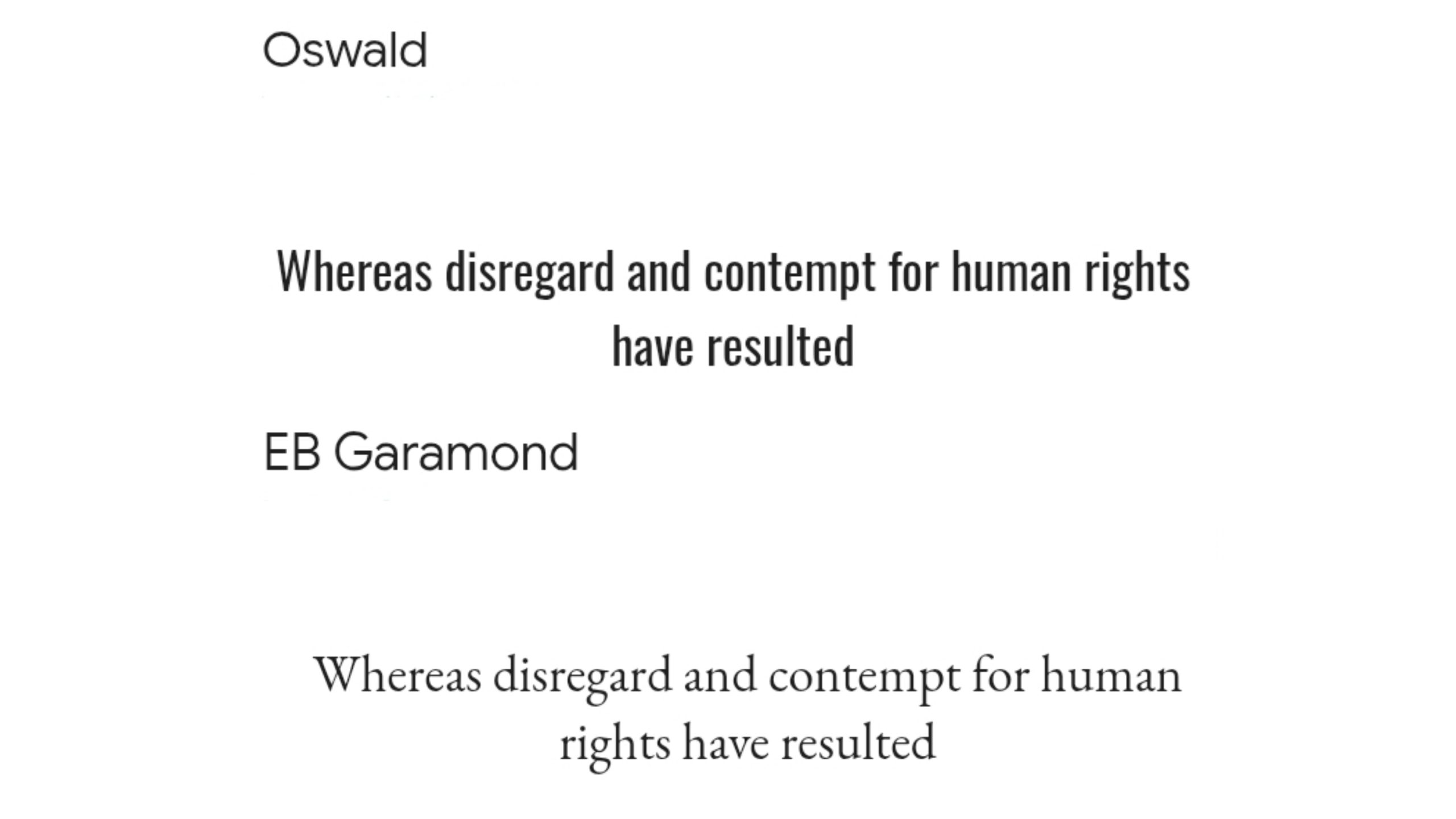 Oswald+EB Garamond
