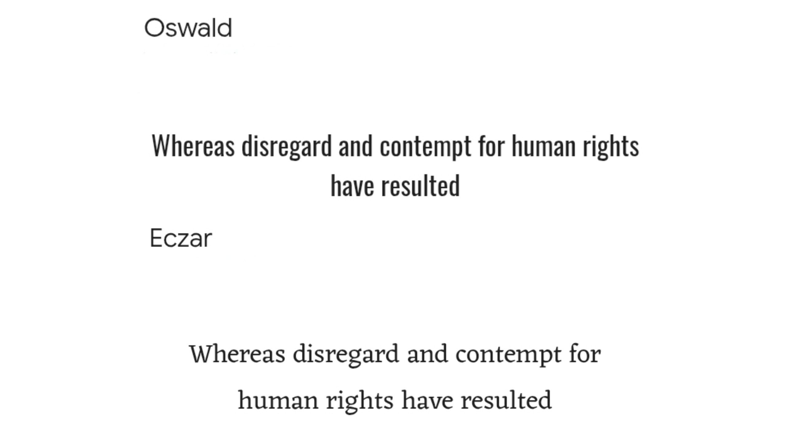 Oswald+Eczar