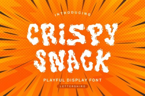 Crispy Snack - Food and Packaging font