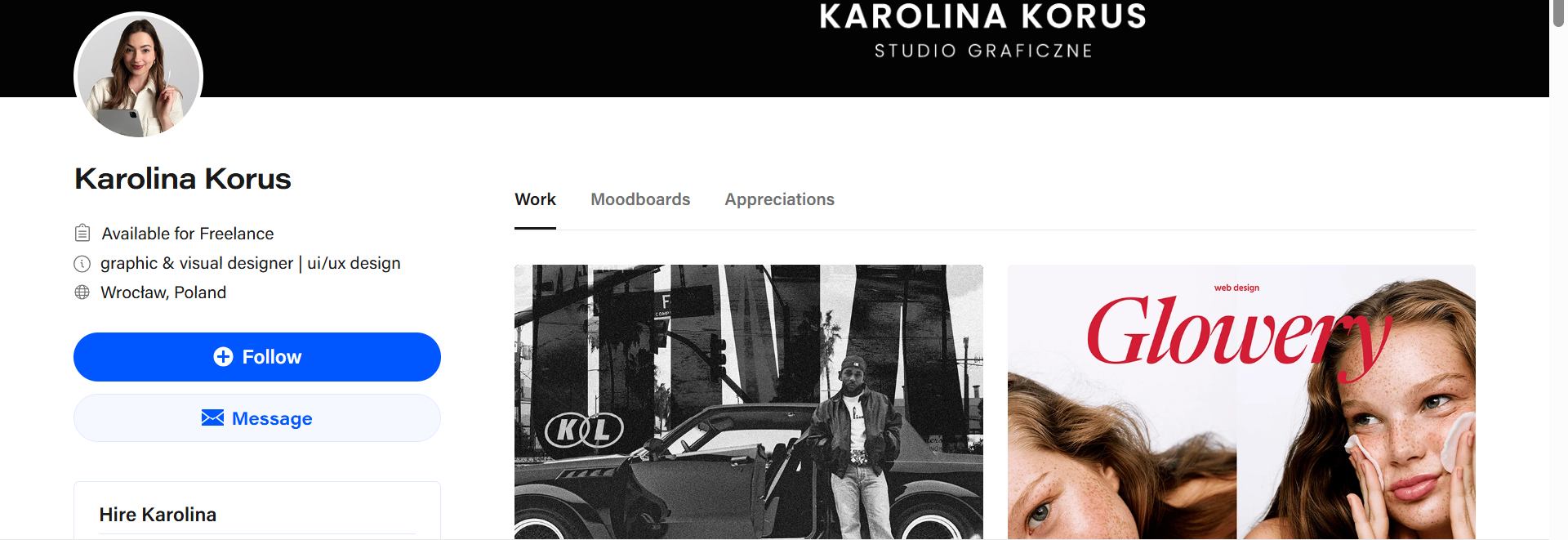 The portfolio of Karolina