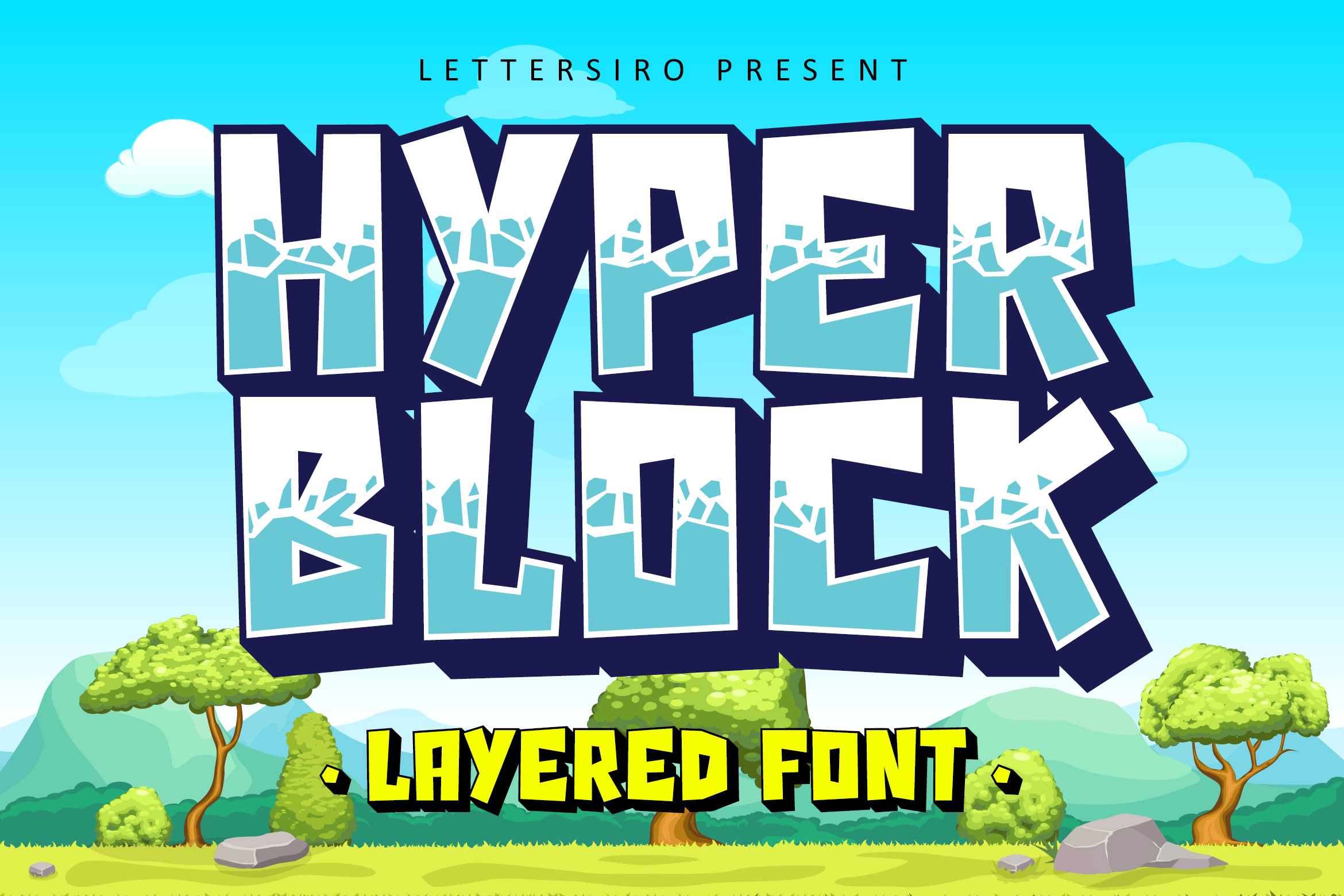 Hyper Block - Fun Gaming Font