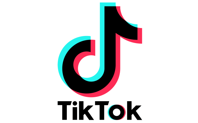 Tiktok as an example of contrast with dark and light color 
