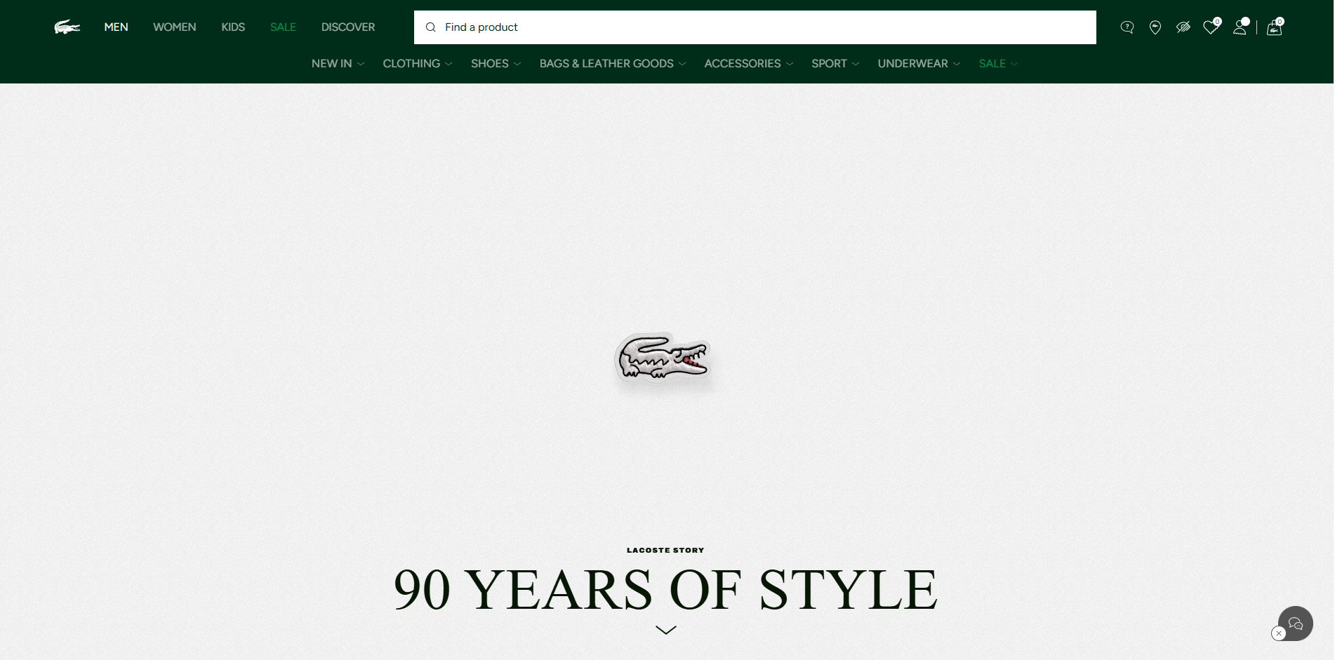 Lacoste Heritage website