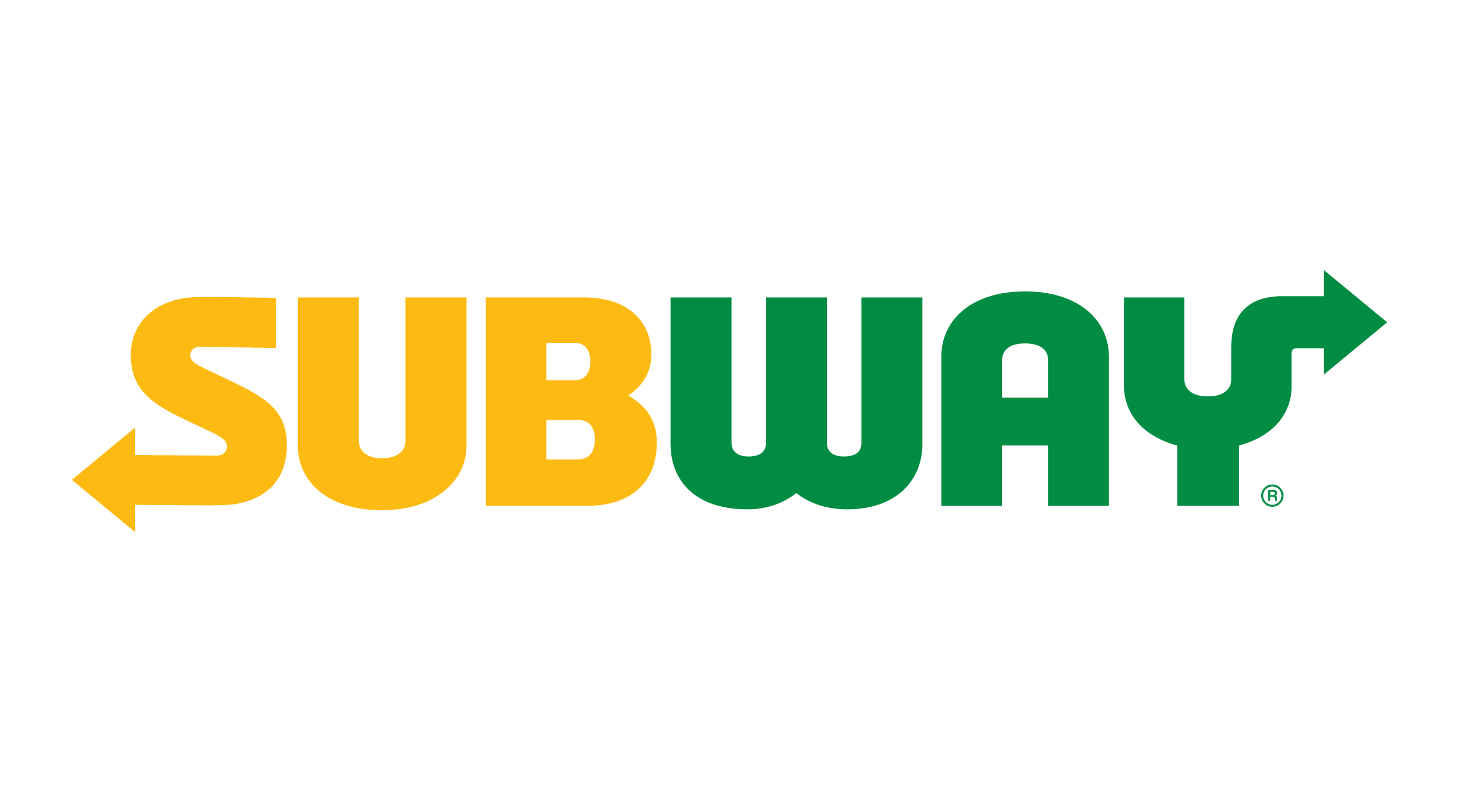 Subway logo as an example of contrast with typography color