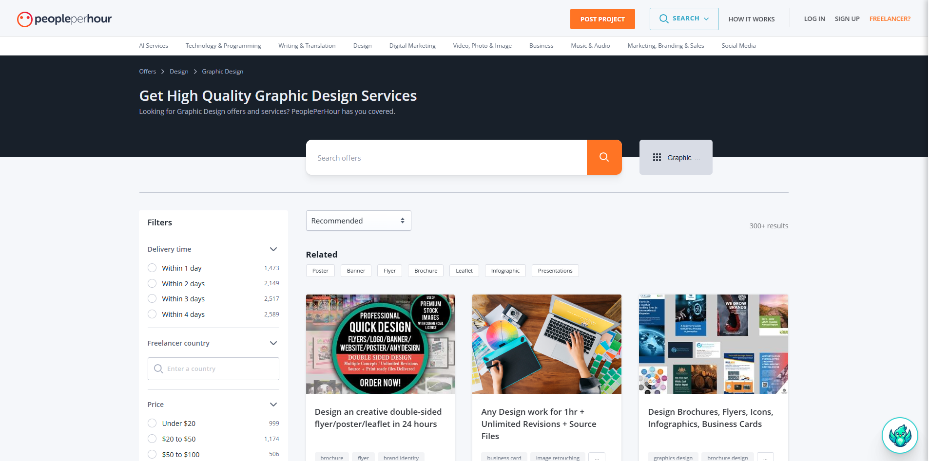 Posting your skill on PeoplePerHour