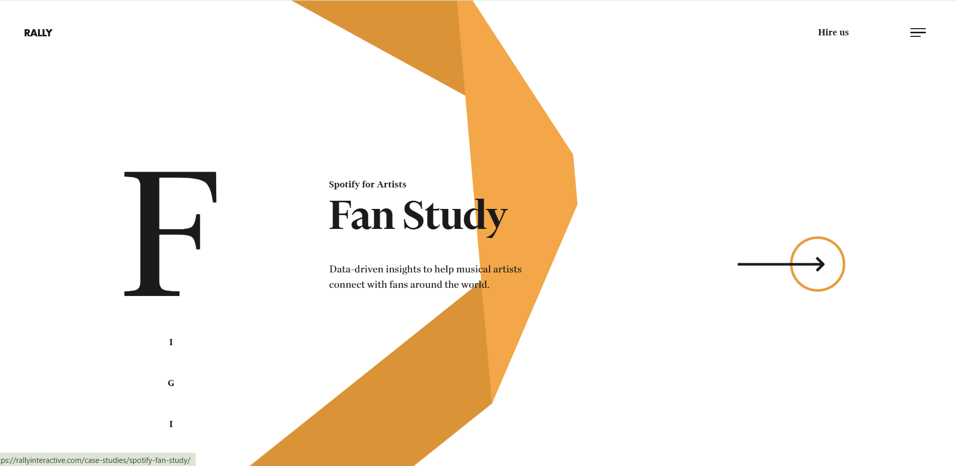 Example of good typography chosen for web design
