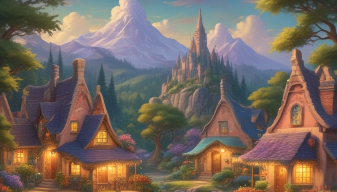 AI-generated Ghibli-inspired art style
