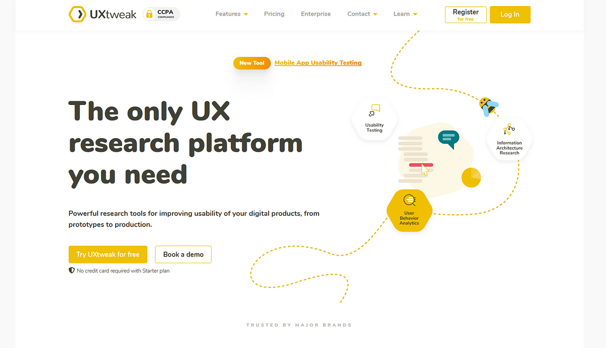 UXtweak homepage