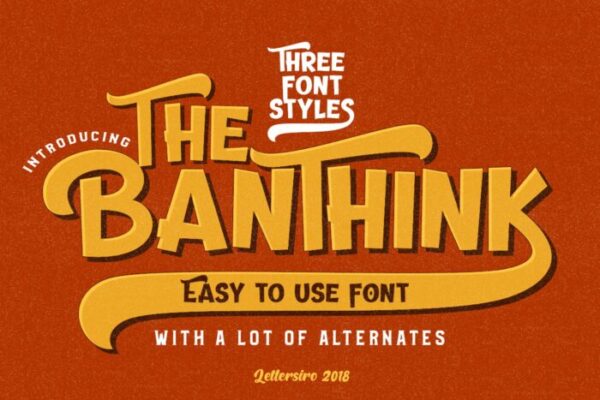 Banthink Retro Font