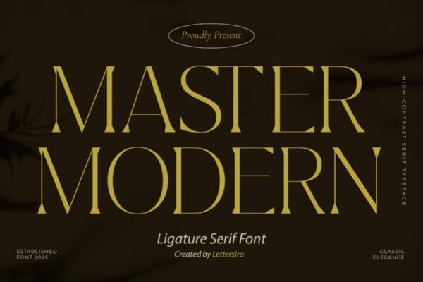 Master Modern - Ligature Serif Font