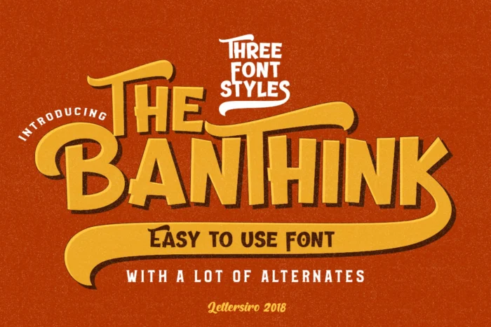 Banthink Retro Font