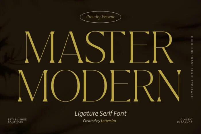 Master Modern - Ligature Serif Font