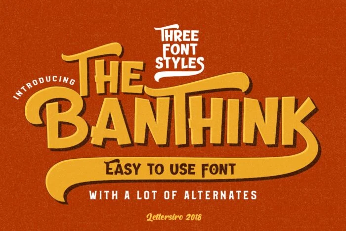 Banthink Retro Font